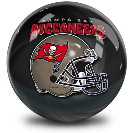 Tampa Bay Buccaneers NFL Helmet Swirl Bowling Ball