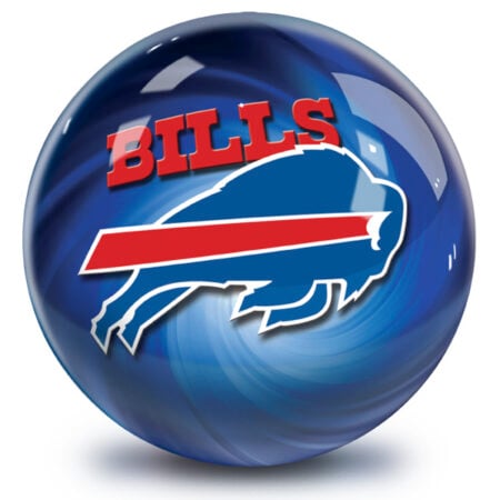 Buffalo Bills NFL Helmet Swirl Bowling Ball - Image 2