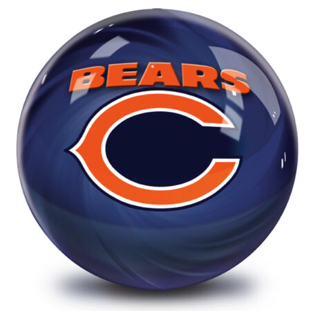 Chicago Bears NFL Helmet Swirl Bowling Ball - Image 2
