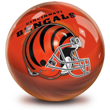Cincinnati Bengals NFL Helmet Swirl Bowling Ball