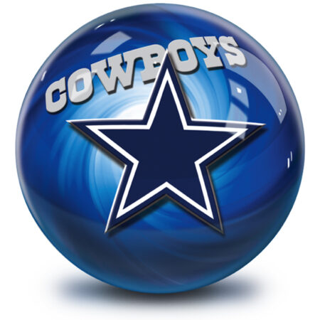 Dallas Cowboys NFL Helmet Swirl Bowling Ball - Image 2