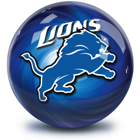 Detroit Lions NFL Helmet Swirl Bowling Ball - Image 2