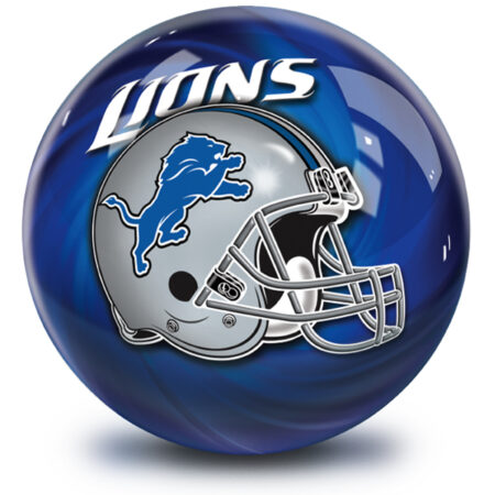 Detroit Lions NFL Helmet Swirl Bowling Ball