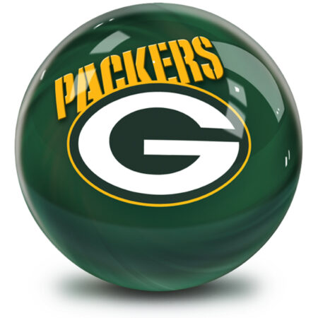 Green Bay Packers NFL Helmet Swirl Bowling Ball - Image 2