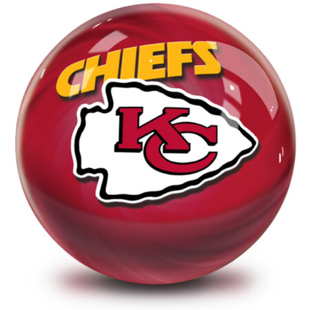 Kansas City Chiefs NFL Helmet Swirl Bowling Ball - Image 2