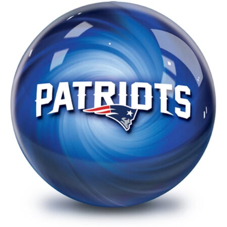 New England Patriots NFL Helmet Swirl Bowling Ball - Image 2