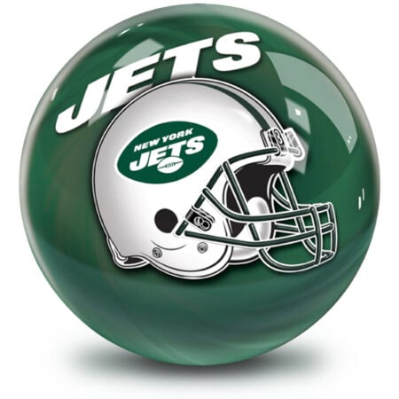 New York Jets NFL Helmet Swirl Bowling Ball