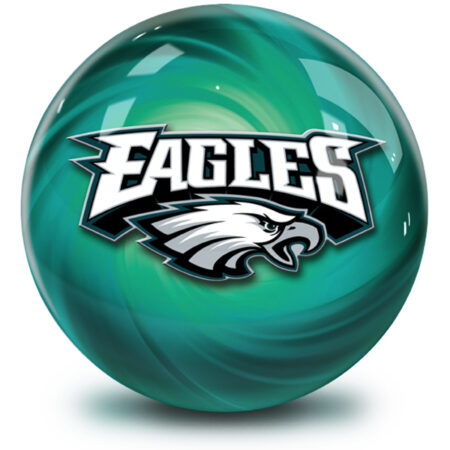 Philadelphia Eagles NFL Helmet Swirl Bowling Ball - Image 2