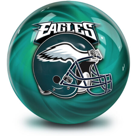 Philadelphia Eagles NFL Helmet Swirl Bowling Ball