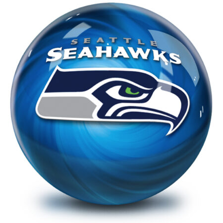 Seattle Seahawks NFL Helmet Swirl Bowling Ball - Image 2