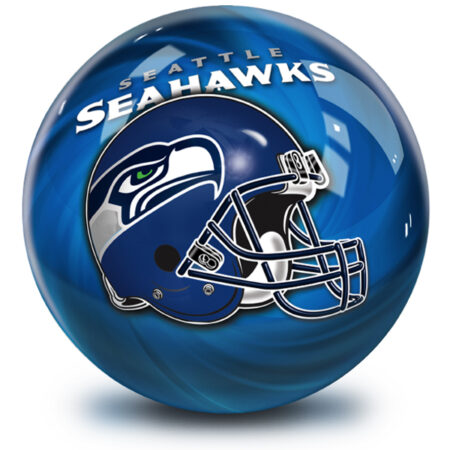Seattle Seahawks NFL Helmet Swirl Bowling Ball