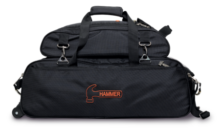 Hammer Premium Slim Triple Tote W/Shoe Pouch Black - Image 6