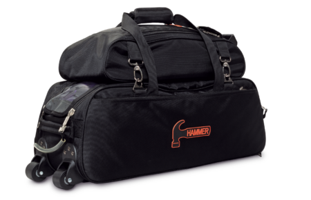 Hammer Premium Slim Triple Tote W/Shoe Pouch Black - Image 5