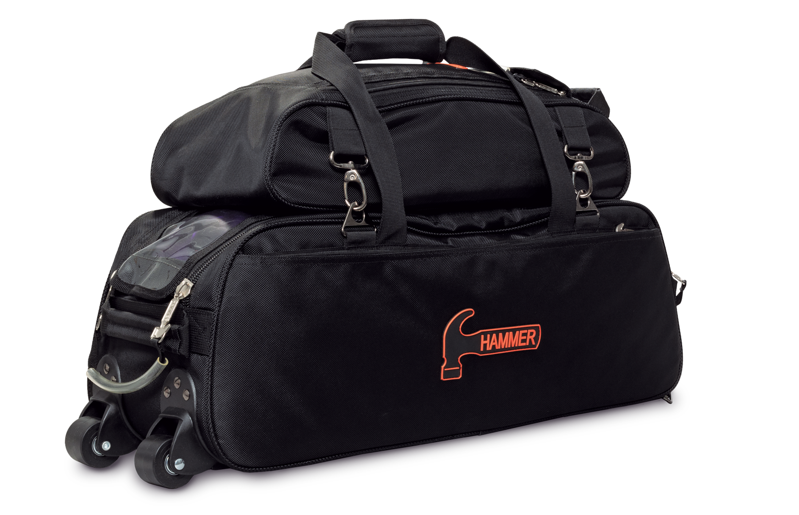 Hammer Premium Slim Triple Tote W/Shoe Pouch Black -