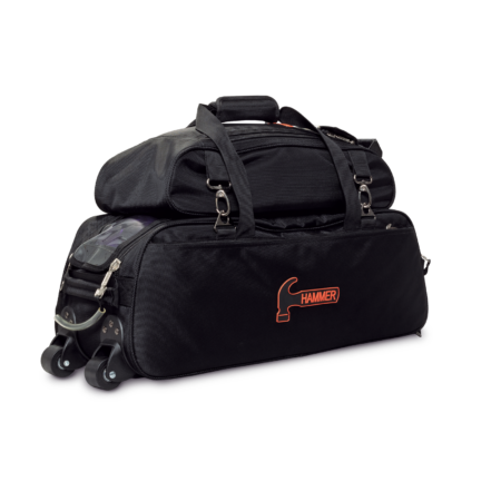 Hammer Premium Slim Triple Tote W/Shoe Pouch Black - Image 4