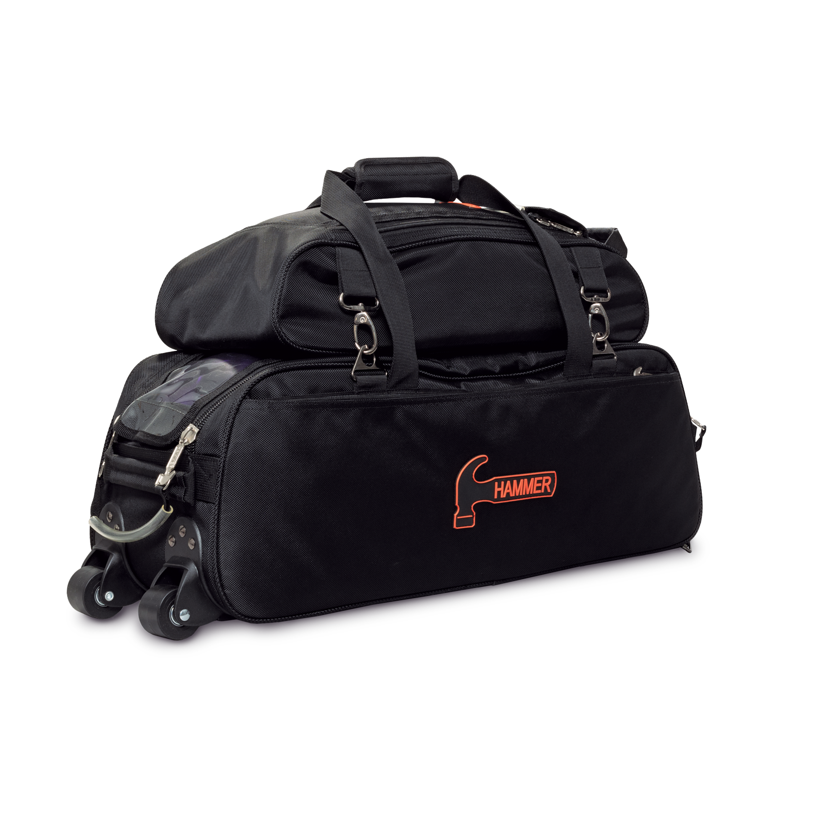Hammer Premium Slim Triple Tote W/Shoe Pouch Black -