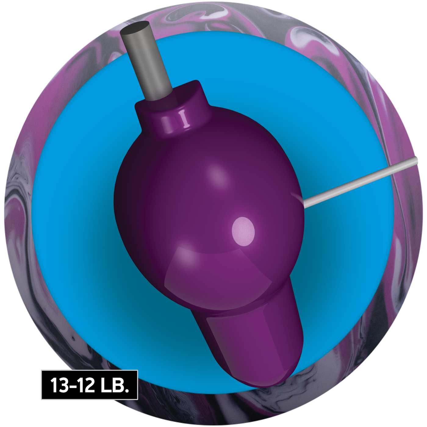 Radical Zig Zag Solid Bowling Ball - Image 3