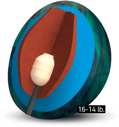 Columbia 300 Piranha PowerCOR Pearl Bowling Ball - Image 2