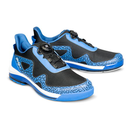 KR Strikeforce TPC Gladiator Right Handed Bowling Shoes Blue/Black - Image 2