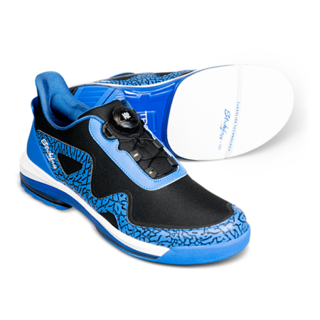 KR Strikeforce TPC Gladiator Right Handed Bowling Shoes Blue/Black - Image 5