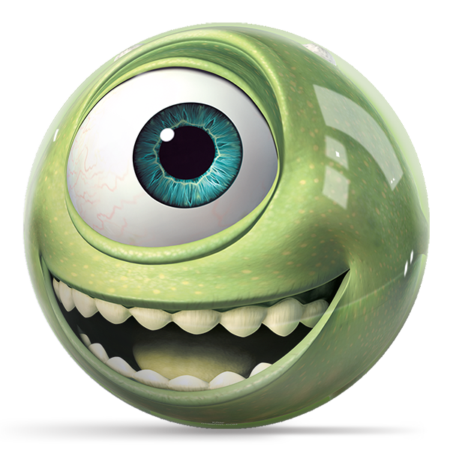 Disney Monsters Inc Mike Wazowski Bowling Ball - Image 2