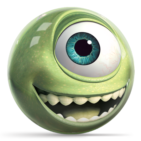 Disney Monsters Inc Mike Wazowski Bowling Ball