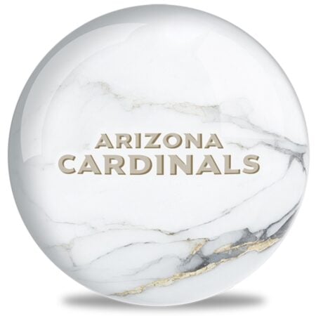 OTB NFL Arizona Cardinals White Marble Bowling Ball - Image 2