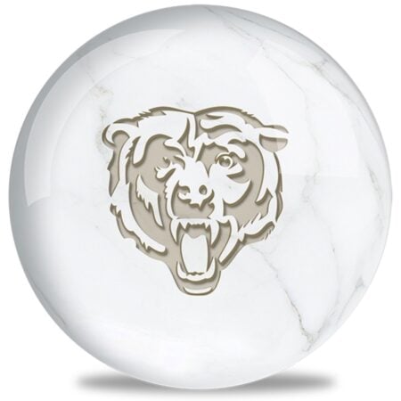 OTB NFL Chicago Bears White Marble Bowling Ball