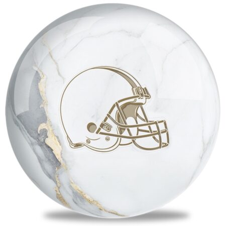 OTB NFLCleveland Browns White Marble Bowling Ball