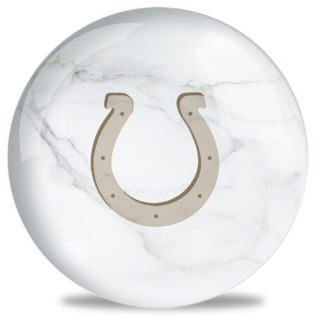 OTB NFL Indianapolis Colts White Marble Bowling Ball