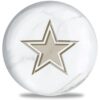 OTB NFL Dallas Cowboys White Marble Bowling Ball