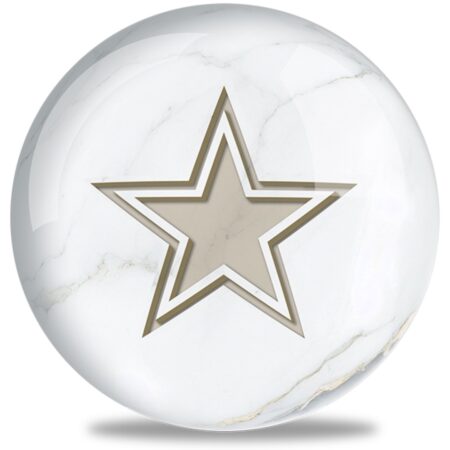 OTB NFL Dallas Cowboys White Marble Bowling Ball