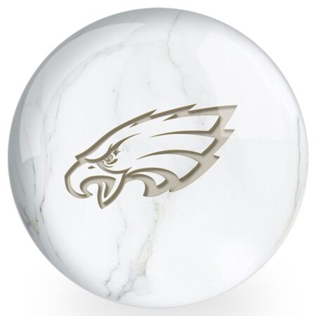 OTB NFL Philadelphia Eagles White Marble Bowling Ball