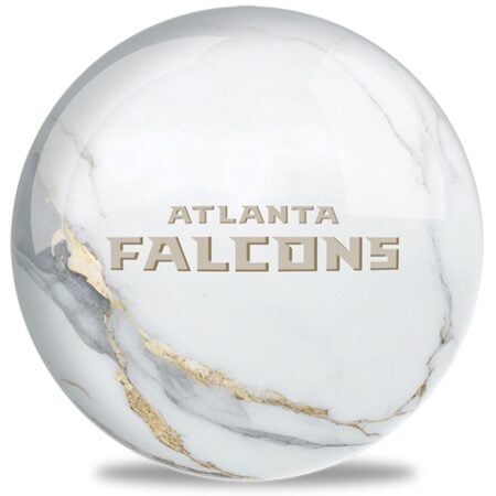 OTB NFL Atlanta Falcons White Marble Bowling Ball - Image 2