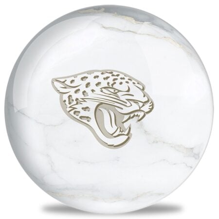 OTB NFL Jacksonville Jaguars White Marble Bowling Ball