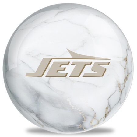 OTB NFL New York Jets White Marble Bowling Ball