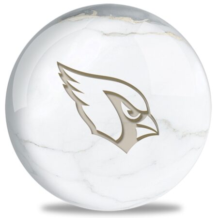OTB NFL Arizona Cardinals White Marble Bowling Ball