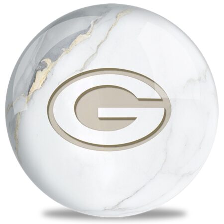 OTB NFL Green Bay Packers White Marble Bowling Ball