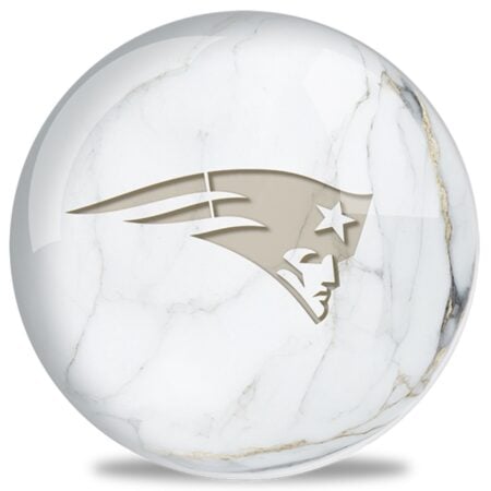 OTB NFL New England Patriots White Marble Bowling Ball
