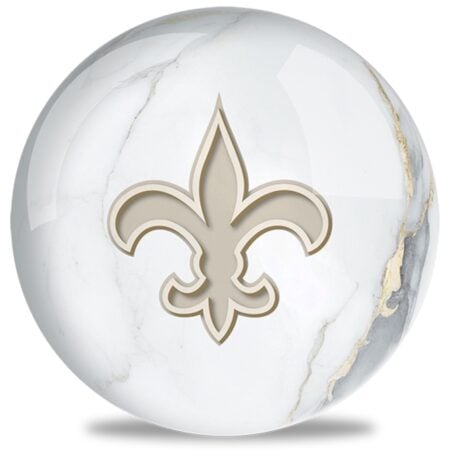 OTB NFL New Orleans Saints White Marble Bowling Ball