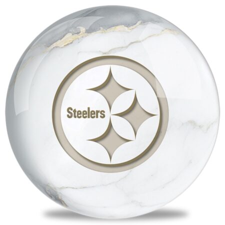 OTB NFL Pittsburgh Steelers White Marble Bowling Ball