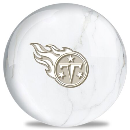 OTB NFL Tennessee Titans White Marble Bowling Ball