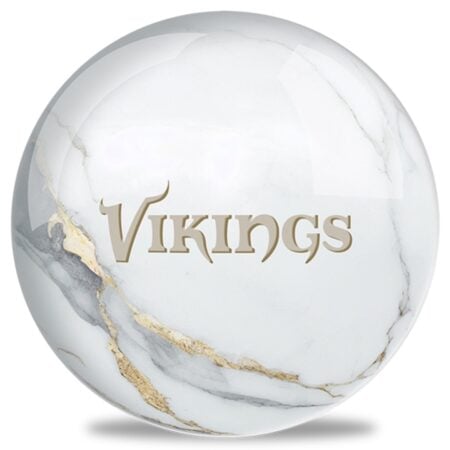OTB NFL Minnesota Vikings White Marble Bowling Ball - Image 2