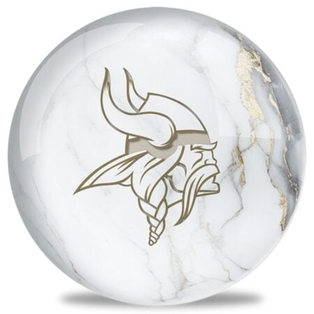 OTB NFL Minnesota Vikings White Marble Bowling Ball