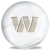 OTB NFL Washington Commanders White Marble Bowling Ball