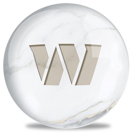OTB NFL Washington Commanders White Marble Bowling Ball