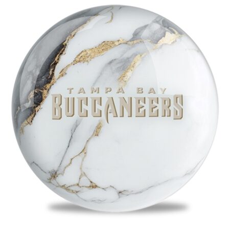 OTB NFL Tampa Bay Buccaneers White Marble Bowling Ball - Image 2