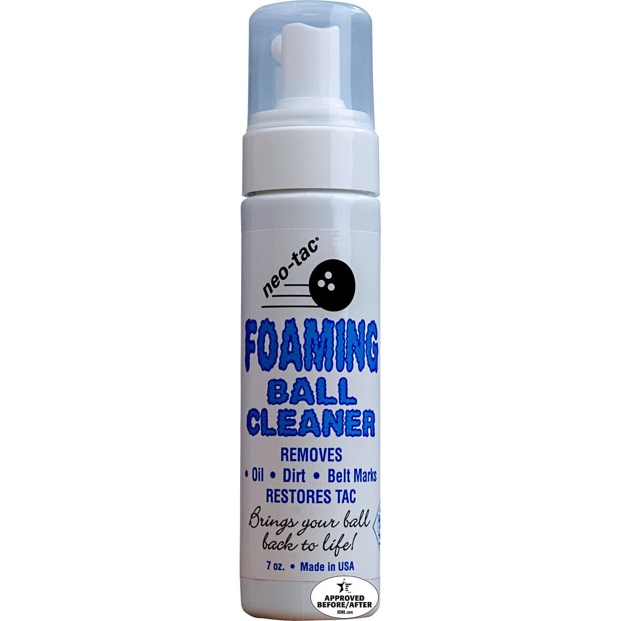 foaming bowling ball cleaner neotac 7oz