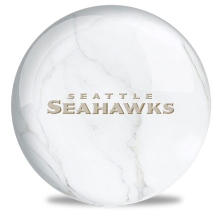 OTB NFL Seattle Seahawks White Marble Bowling Ball - Image 2