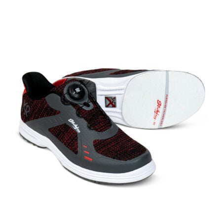 KR Strikeforce Jet FT Right Handed Men's Bowling Shoes Black/Red/Grey - Image 6